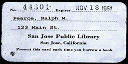Library Card Information graphic.
