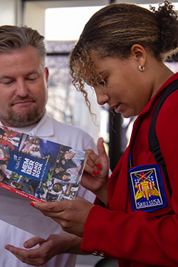 Female student at the SkillsUSA conference.